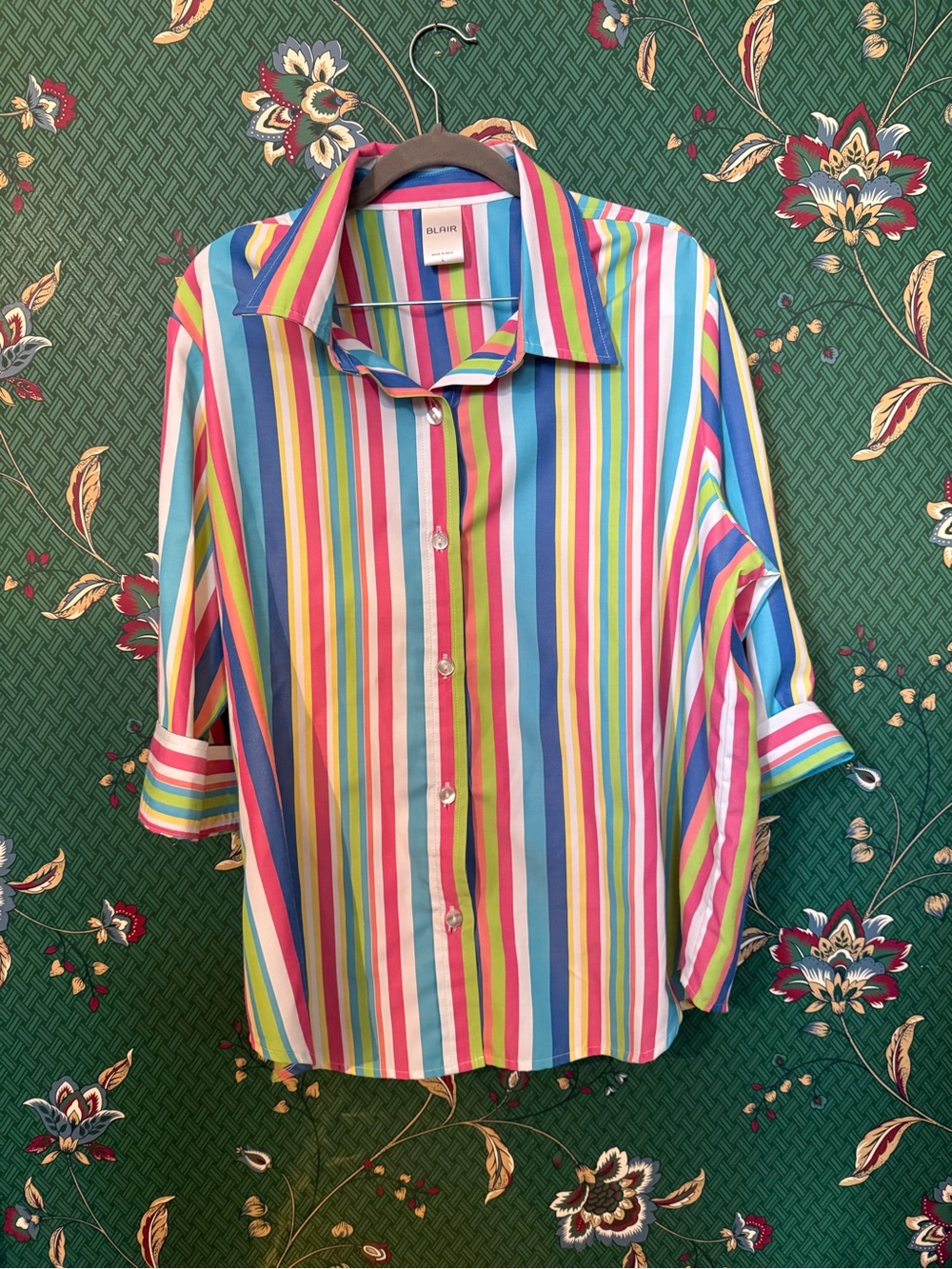Blair Multicolor Stripe Button-Up Shirt